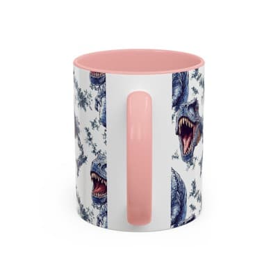 Funny Dinosaur Coffee Mug, T-Rex Gift for Men, Kids, Jurassic Fans, Decor - Thumbnail 4