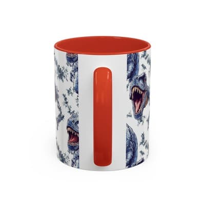 Funny Dinosaur Coffee Mug, T-Rex Gift for Men, Kids, Jurassic Fans, Decor - Thumbnail 4