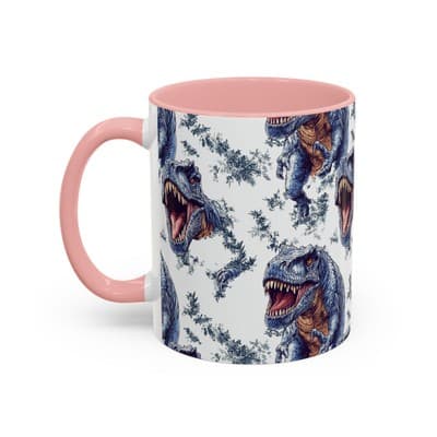 Funny Dinosaur Coffee Mug, T-Rex Gift for Men, Kids, Jurassic Fans, Decor - Thumbnail 3