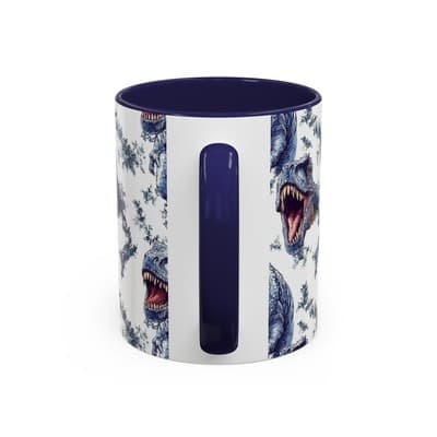 Funny Dinosaur Coffee Mug, T-Rex Gift for Men, Kids, Jurassic Fans, Decor - Thumbnail 4