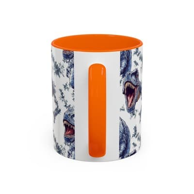 Funny Dinosaur Coffee Mug, T-Rex Gift for Men, Kids, Jurassic Fans, Decor - Thumbnail 4
