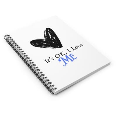 It's OK I Love Me Spiral Notebook | Self-Love Journal | Mental Health Gift | 118 - Thumbnail 3
