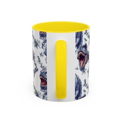 Funny Dinosaur Coffee Mug, T-Rex Gift for Men, Kids, Jurassic Fans, Decor - Thumbnail 4