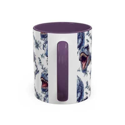 Funny Dinosaur Coffee Mug, T-Rex Gift for Men, Kids, Jurassic Fans, Decor - Thumbnail 4