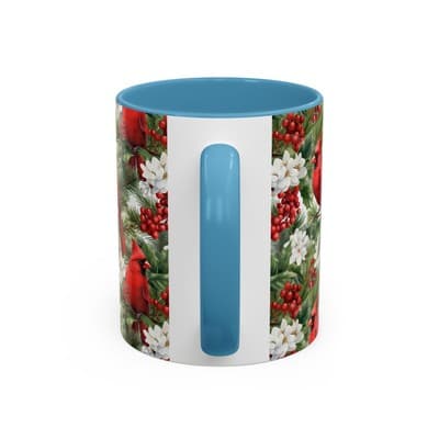 Christmas Cardinal Coffee Mug, Winter Bird Decor, Holiday Gift for Nature Lovers - Thumbnail 4