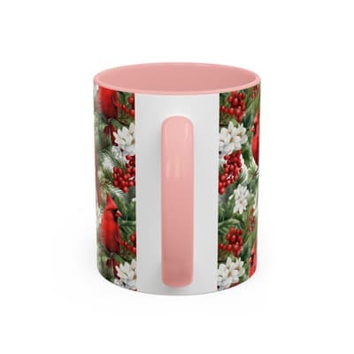 Christmas Cardinal Coffee Mug, Winter Bird Decor, Holiday Gift for Nature Lovers - Thumbnail 4