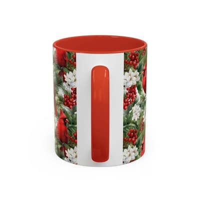 Christmas Cardinal Coffee Mug, Winter Bird Decor, Holiday Gift for Nature Lovers - Thumbnail 4