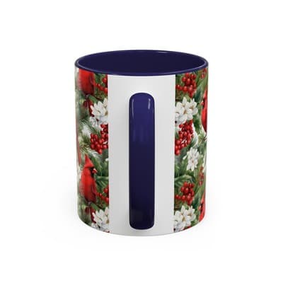 Christmas Cardinal Coffee Mug, Winter Bird Decor, Holiday Gift for Nature Lovers - Thumbnail 4