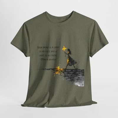Psalm 119:105 Shirt | Your Word Is a Lamp Tee | Feral Miss Faith Apparel S–5XL - Thumbnail 5