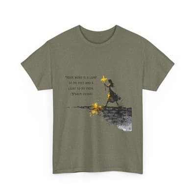 Psalm 119:105 Shirt | Your Word Is a Lamp Tee | Feral Miss Faith Apparel S–5XL - Thumbnail 3