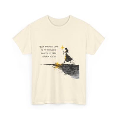 Psalm 119:105 Shirt | Your Word Is a Lamp Tee | Feral Miss Faith Apparel S–5XL - Thumbnail 3