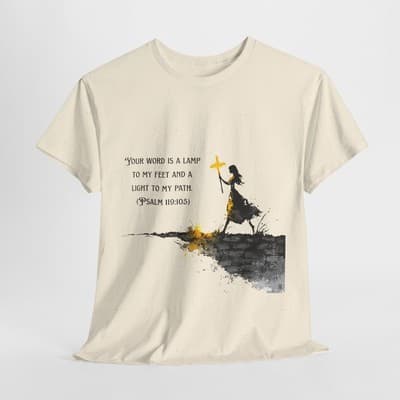 Psalm 119:105 Shirt | Your Word Is a Lamp Tee | Feral Miss Faith Apparel S–5XL - Thumbnail 5