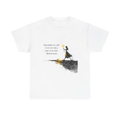 Psalm 119:105 Shirt | Your Word Is a Lamp Tee | Feral Miss Faith Apparel S–5XL - Thumbnail 5