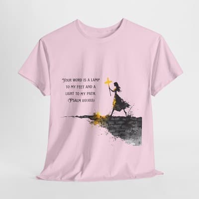 Psalm 119:105 Shirt | Your Word Is a Lamp Tee | Feral Miss Faith Apparel S–5XL - Thumbnail 5