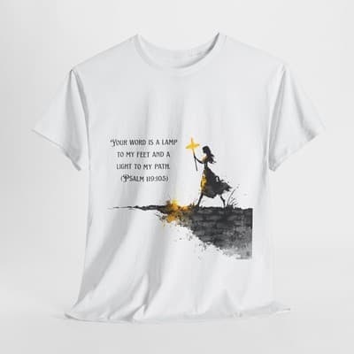 Psalm 119:105 Shirt | Your Word Is a Lamp Tee | Feral Miss Faith Apparel S–5XL - Thumbnail 2