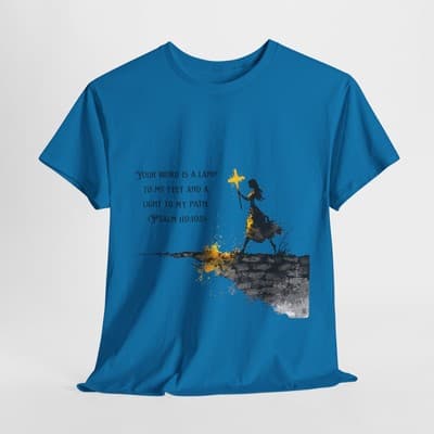 Psalm 119:105 Shirt | Your Word Is a Lamp Tee | Feral Miss Faith Apparel S–5XL - Thumbnail 5