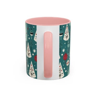 Holiday Tree Coffee Mug 11oz 15oz | Christmas Gift | Cozy Winter Decor Cup - Thumbnail 4
