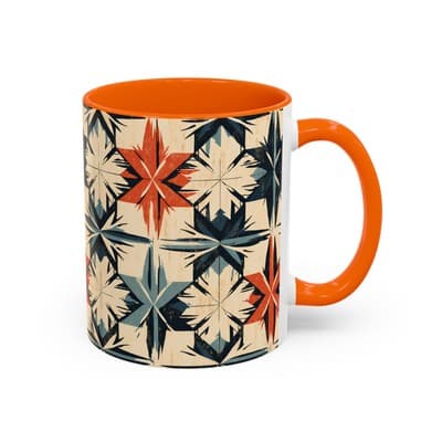 Bohemian Coffee Mug 11oz 15oz | Artistic Geometric Mug Gift | Cozy Decor Cup - Thumbnail 2