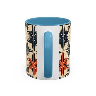 Bohemian Coffee Mug 11oz 15oz | Artistic Geometric Mug Gift | Cozy Decor Cup - Thumbnail 4