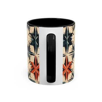 Bohemian Coffee Mug 11oz 15oz | Artistic Geometric Mug Gift | Cozy Decor Cup - Thumbnail 4