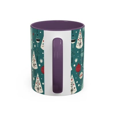 Holiday Tree Coffee Mug 11oz 15oz | Christmas Gift | Cozy Winter Decor Cup - Thumbnail 4