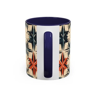 Bohemian Coffee Mug 11oz 15oz | Artistic Geometric Mug Gift | Cozy Decor Cup - Thumbnail 4