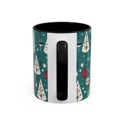 Holiday Tree Coffee Mug 11oz 15oz | Christmas Gift | Cozy Winter Decor Cup - Thumbnail 4