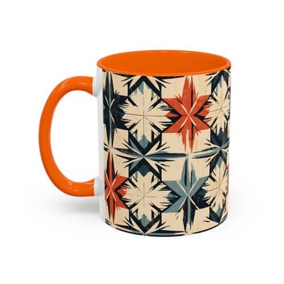 Bohemian Coffee Mug 11oz 15oz | Artistic Geometric Mug Gift | Cozy Decor Cup - Thumbnail 3
