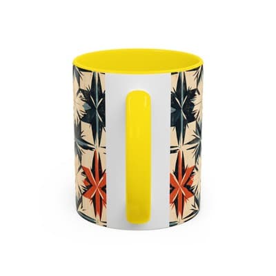 Bohemian Coffee Mug 11oz 15oz | Artistic Geometric Mug Gift | Cozy Decor Cup - Thumbnail 4