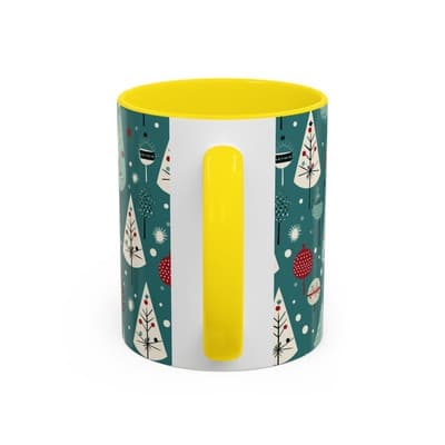 Holiday Tree Coffee Mug 11oz 15oz | Christmas Gift | Cozy Winter Decor Cup - Thumbnail 4