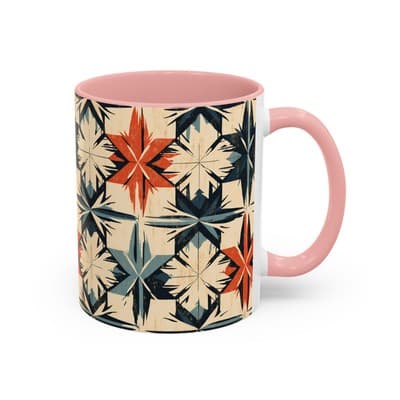 Bohemian Coffee Mug 11oz 15oz | Artistic Geometric Mug Gift | Cozy Decor Cup - Thumbnail 2