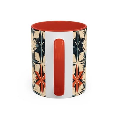 Bohemian Coffee Mug 11oz 15oz | Artistic Geometric Mug Gift | Cozy Decor Cup - Thumbnail 4