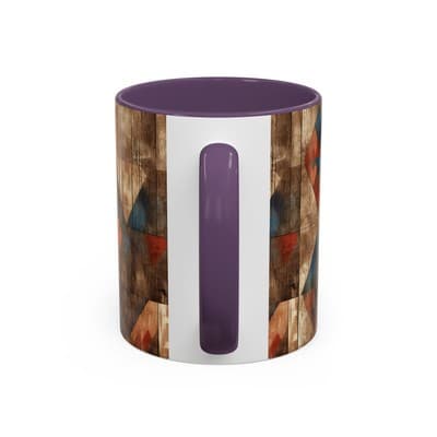 Rustic Tribal Coffee Mug 11oz 15oz | Boho Farmhouse Gift | Earthy Kitchen Decor - Thumbnail 4