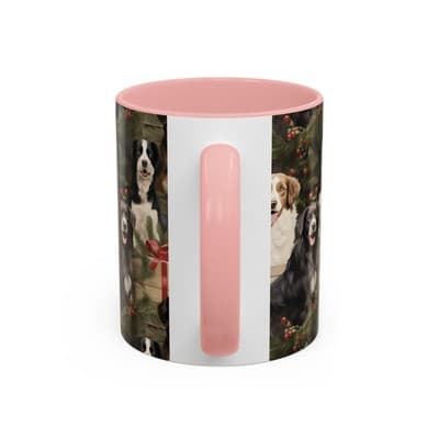 Dog Lover Holiday Mug 11oz 15oz | Christmas Gift for Pet Owners | Cute Dog Cup - Thumbnail 4