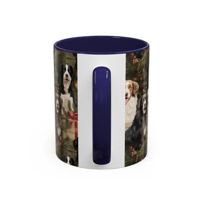 Dog Lover Holiday Mug 11oz 15oz | Christmas Gift for Pet Owners | Cute Dog Cup - Thumbnail 4