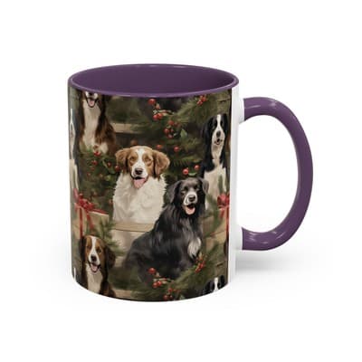 Dog Lover Holiday Mug 11oz 15oz | Christmas Gift for Pet Owners | Cute Dog Cup - Thumbnail 2