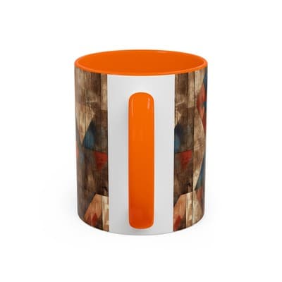 Rustic Tribal Coffee Mug 11oz 15oz | Boho Farmhouse Gift | Earthy Kitchen Decor - Thumbnail 4