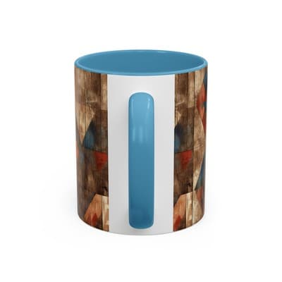 Rustic Tribal Coffee Mug 11oz 15oz | Boho Farmhouse Gift | Earthy Kitchen Decor - Thumbnail 4