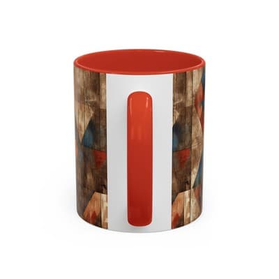 Rustic Tribal Coffee Mug 11oz 15oz | Boho Farmhouse Gift | Earthy Kitchen Decor - Thumbnail 4
