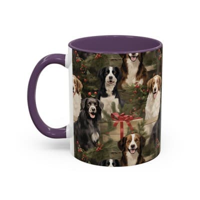 Dog Lover Holiday Mug 11oz 15oz | Christmas Gift for Pet Owners | Cute Dog Cup - Thumbnail 3