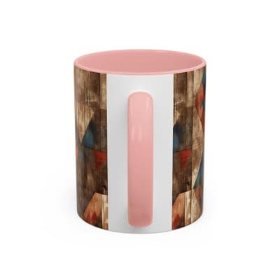 Rustic Tribal Coffee Mug 11oz 15oz | Boho Farmhouse Gift | Earthy Kitchen Decor - Thumbnail 4