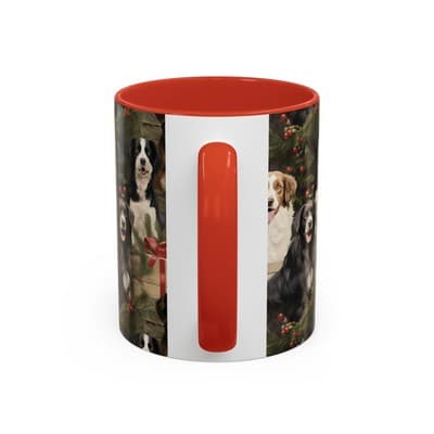 Dog Lover Holiday Mug 11oz 15oz | Christmas Gift for Pet Owners | Cute Dog Cup - Thumbnail 4
