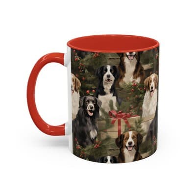 Dog Lover Holiday Mug 11oz 15oz | Christmas Gift for Pet Owners | Cute Dog Cup - Thumbnail 3