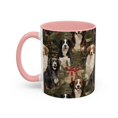 Dog Lover Holiday Mug 11oz 15oz | Christmas Gift for Pet Owners | Cute Dog Cup - Thumbnail 3