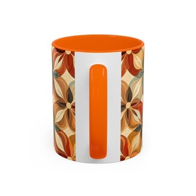 Boho Floral Coffee Mug 11oz 15oz | Cozy Fall Decor | Gift for Coffee Lovers - Thumbnail 4