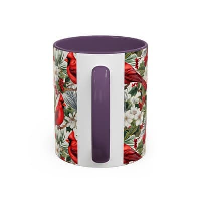 Cardinal Coffee Mug 11oz 15oz | Holiday Bird Gift | Winter Nature Decor Cup - Thumbnail 4