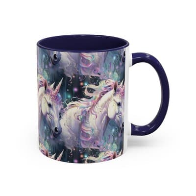 Pastel Unicorn Mug 11oz 15oz | Magical Coffee Cup | Gift for Fantasy Lovers - Thumbnail 2