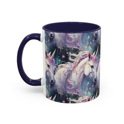 Pastel Unicorn Mug 11oz 15oz | Magical Coffee Cup | Gift for Fantasy Lovers - Thumbnail 3