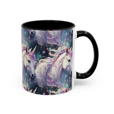 Pastel Unicorn Mug 11oz 15oz | Magical Coffee Cup | Gift for Fantasy Lovers - Thumbnail 2