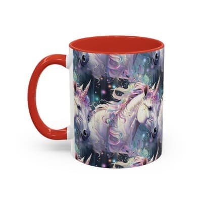 Pastel Unicorn Mug 11oz 15oz | Magical Coffee Cup | Gift for Fantasy Lovers - Thumbnail 3